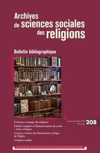 ARCHIVES DE SCIENCES SOCIALES DES RELIGIONS N 208