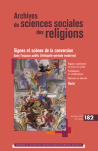 ARCHIVES DE SCIENCES SOCIALES DES RELIGIONS 182 - SIGNES ET