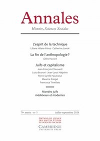 ANNALES HISTOIRE, SCIENCES SOCIALES N 3/2024 - VARIA
