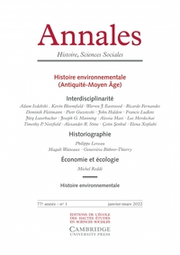 Annales. Histoire Sciences Sociales, n° 1/2022