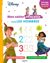 Disney - Mon cahier effaçable - J'écris les nombres (3-6 ans)