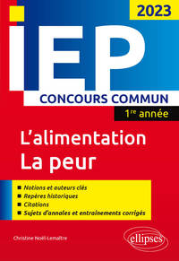 Concours commun IEP 2023. 1ere année.