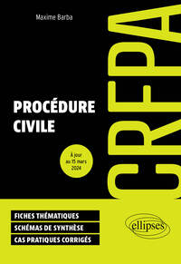 PROCEDURE CIVILE - CRFPA 2024