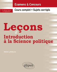 Leçons d'Introduction à la Science politique