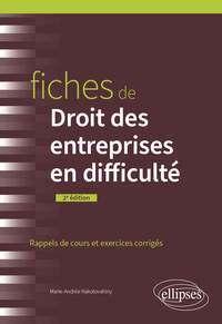 Fiches de Droit des entreprises en difficulté