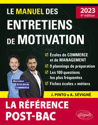 Le Manuel des entretiens de motivation « POST-BAC » - Concours aux écoles de commerce - Édition 2023