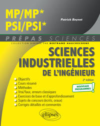 Sciences industrielles de l'ingénieur MP/MP* - PSI/PSI* - Programme 2022