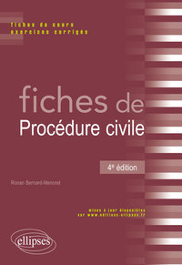 FICHES DE PROCEDURE CIVILE - 4E EDITION