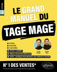 LE GRAND MANUEL DU TAGE MAGE  N 1 DES VENTES - 18 TESTS BLANCS + 200 FICHES DE COURS + 2000 VIDEOS