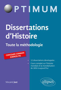 Dissertations d'Histoire - Toute la méthodologie