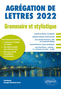 Grammaire et stylistique - Agrégation de lettres 2022