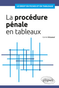 LA PROCEDURE PENALE EN TABLEAUX