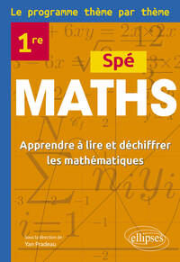 Spé Maths Première - Le programme thème par thème