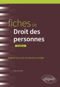 FICHES DE DROIT DES PERSONNES - A JOUR AU 1ER MARS 2024