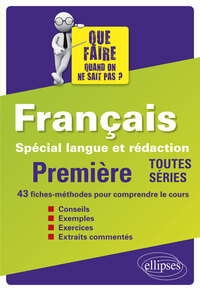 FRANCAIS - PREMIERES - SPECIAL LANGUE ET REDACTION