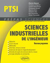 SCIENCES INDUSTRIELLES DE L'INGENIEUR PTSI PROGRAMME 2013