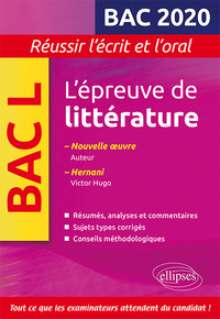 L'EPREUVE DE LITTERATURE BAC 2020. HERNANI, VICTOR HUGO. LA PRINCESSE DE MONTPENSIER, MADAME DE LAFA