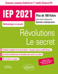 CONCOURS COMMUN IEP 2021. PLUS DE 100 FICHES POUR REUSSIR L'EPREUVE DE QUESTIONS CONTEMPORAINES - EN