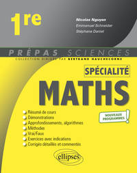 SPECIALITE MATHEMATIQUES - 1RE - NOUVEAUX PROGRAMMES