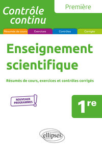 Enseignement scientifique - 1re - Nouveaux programmes