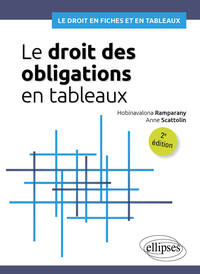 LE DROIT DES OBLIGATIONS EN TABLEAUX - CONTRAT, QUASI-CONTRAT ET RESPONSABILITE