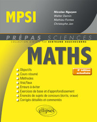 MATHEMATIQUES MPSI - 4E EDITION ACTUALISEE