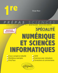 Spécialité Numérique et sciences informatiques - Première - nouveaux programmes