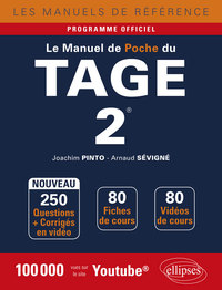 LE MANUEL DE POCHE DU TAGE 2  - 80 FICHES DE COURS, 250 QUESTIONS + CORRIGES EN VIDEO