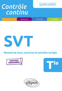 SPECIALITE SVT - TERMINALE - NOUVEAUX PROGRAMMES