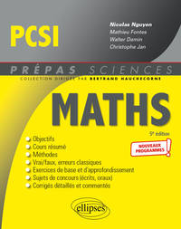 MATHEMATIQUES PCSI - PROGRAMME 2021