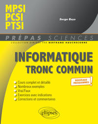 Informatique tronc commun - MPSI - PCSI - PTSI - Programme 2021