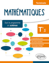 Mathématiques - Terminale S - L'essentiel du cours, cartes mentales et exercices avec annales corrigés