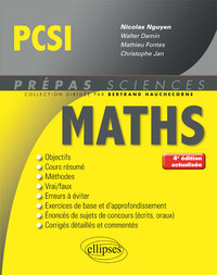 MATHEMATIQUES PCSI - 4E EDITION ACTUALISEE