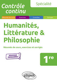 Spécialité Humanités, Littérature et Philosophie - HLP - 1re - Nouveaux programmes