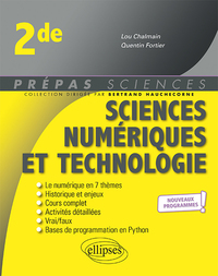 Sciences numériques et technologie - Seconde - nouveaux programmes