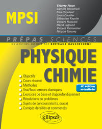 PHYSIQUE-CHIMIE MPSI - 4E EDITION ACTUALISEE