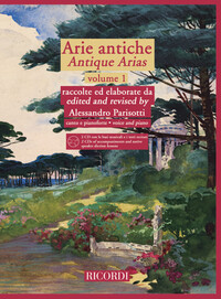 ARIE ANTICHE VOLUME 1 - VOCAL AND PIANO - RECUEIL + CD