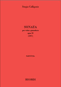 SONATA OP. 39 (1997) ALTO-LIVRE +PARTITION