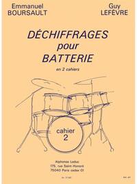 EMMANUEL & GUY BOURSAULT E.& LEFEVRE G.: DECHIFFRAGE VOL.2: EASY TO DIFFICULT (PERCUSSION SOLO)
