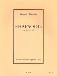 GIACOMO MILUCCIO: RHAPSODIE (SOLO CLARINET)