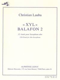 CHRISTIAN LAUBA: "XYL" BALAFON 2, 12TH STUDY FOR ALTO SAXOPHONE