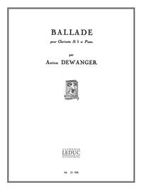 ANTON DEWANGER: BALLADE OP.88 (CLARINET & PIANO)