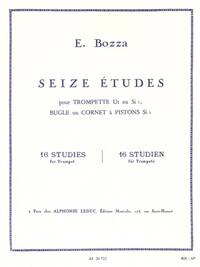 EUGENE BOZZA: 16 STUDIES (TRUMPET/BUGLE/CORNET) TROMPETTE