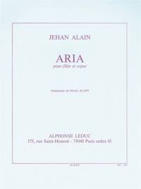 JEHAN ALAIN: ARIA (FLUTE/ORGAN)