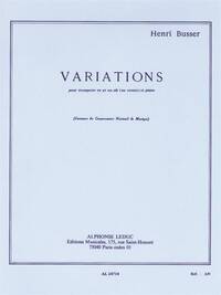 HENRI BUSSER: VARIATIONS OP. 53 (TRUMPET AND PIANO)