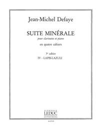 JEAN MICHEL DEFAYE: SUITE MINERALE VOL.3 (CLARINET & PIANO)