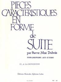 PIERRE MAX DUBOIS: PIECES CARACTERISTIQUES OP.77 NO.4 - A LA HONGROISE (ALTO SAXOPHONE/PIANO)