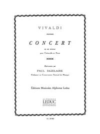 ANTONIO LUCIO VIVALDI: CONCERTO IN E MINOR (CELLO & PIANO)