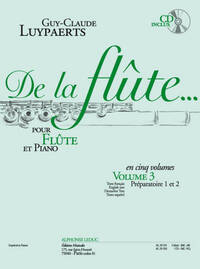 GUY-CLAUDE LUYPAERTS: DE LA FLUTE VOL.3 (FLUTE & PIANO)
