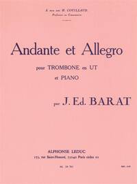 JOSEPH EDOUARD BARAT: ANDANTE ET ALLEGRO (C TROMBONE/PIANO)
